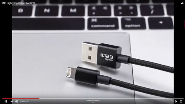 애플 번개 케이블 나일론 꼰 2.4A