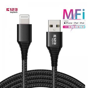 KAL019 애플 번개 충전기 데이터 케이블 MFi 인증 나일론 꼰 2.4A C89 커넥터